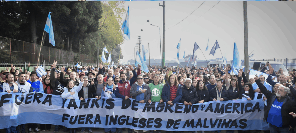 Organizaciones políticas, sindicales y sociales rechazaron la presencia de fuerzas militares estadounidenses en Moreno