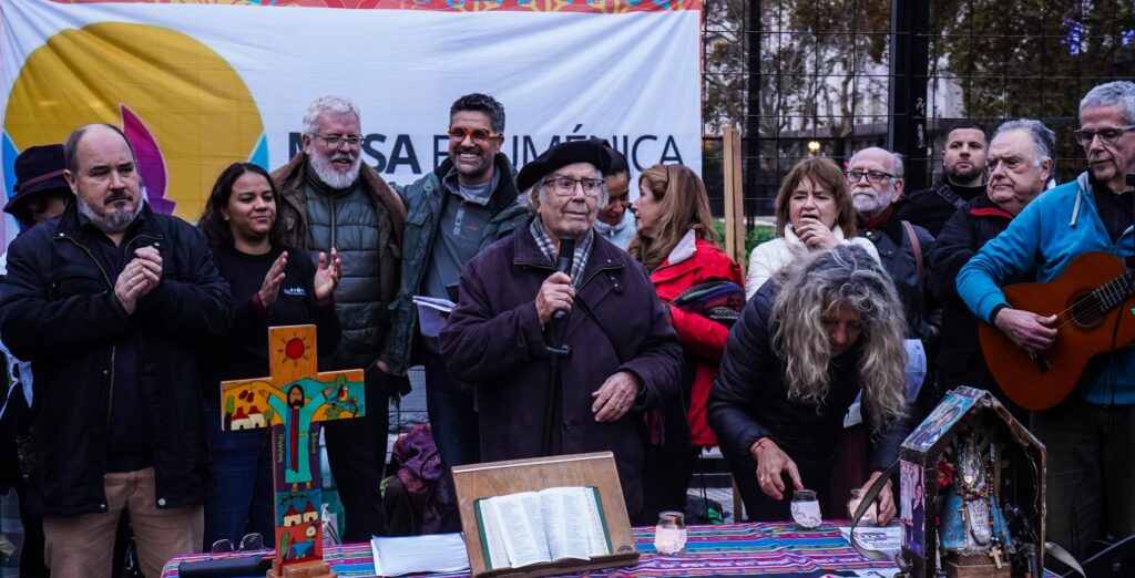Contra el hambre y la exclusión: Pérez Esquivel afirmó que “la única forma de revertir esto es unirnos”