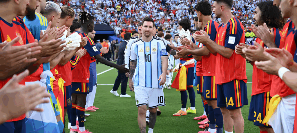 Messi recibió el abrazo de su pueblo